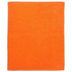 Orange - Custom Hemmed Cotton Rally Towel with Logo - 15" x 18"