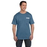 Denim Blue - Hanes Beefy-T Promotional T-Shirt w/ Pocket