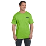 Lime - Hanes Beefy-T Promotional T-Shirt w/ Pocket