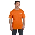 Orange - Hanes Beefy-T Promotional T-Shirt w/ Pocket