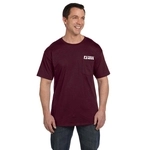 Maroon - Hanes Beefy-T Promotional T-Shirt w/ Pocket