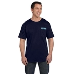 Navy - Hanes Beefy-T Promotional T-Shirt w/ Pocket