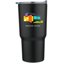 Full Color Vacuum Insulated Stainless Steel Tapered Custom Tumbler - 30 oz.