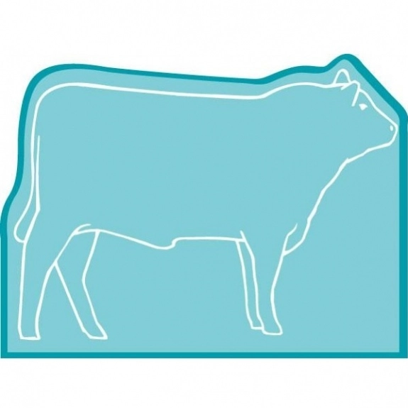 Translucent Teal Press n' Stick Custom Calendar - Bull Outline