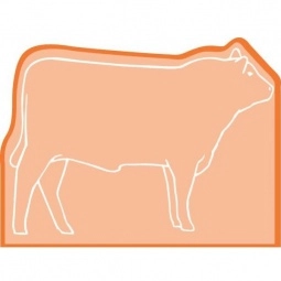 Translucent Orange Press n' Stick Custom Calendar - Bull Outline