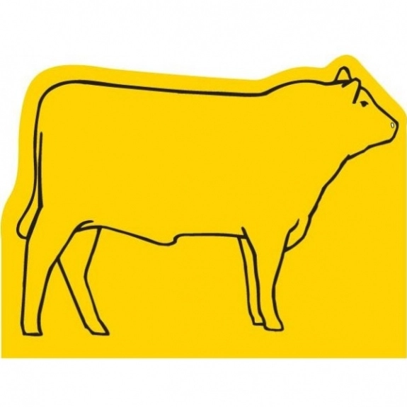 Yellow Press n' Stick Custom Calendar - Bull Outline