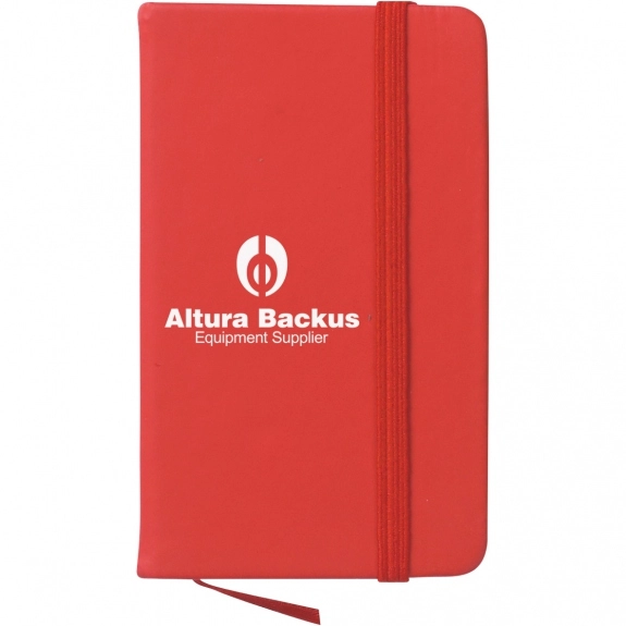 Red Custom Imprinted Journal Notebook