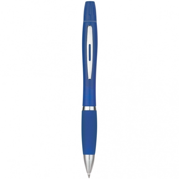 Translucent Blue Twin Write Custom Pen & Highlighter
