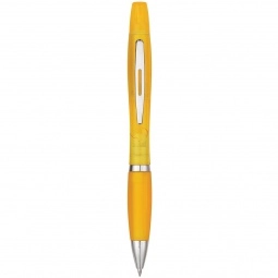 Translucent Yellow Twin Write Custom Pen & Highlighter