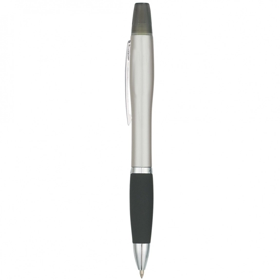 Silver/Black Twin Write Custom Pen & Highlighter