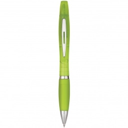 Translucent Green Twin Write Custom Pen & Highlighter