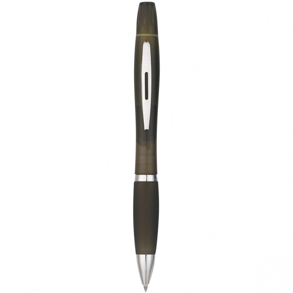 Translucent Charcoal Twin Write Custom Pen & Highlighter