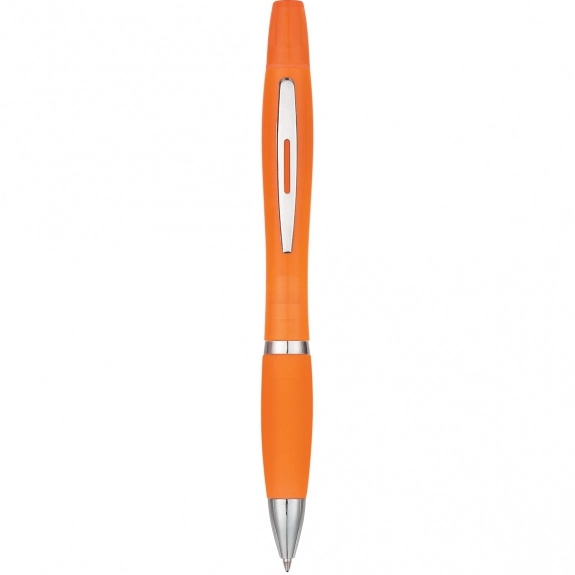 Translucent Orange Twin Write Custom Pen & Highlighter
