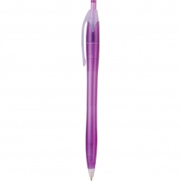 Translucent Purple Frosted Translucent Custom Imprinted Pen