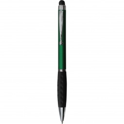 Green Custom Stylus Pen w/ Textured Grip