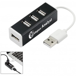 4-Port Aluminum Custom USB Hub