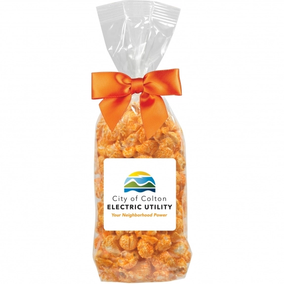 Full Color Gourmet Popcorn Custom Gift Bag - Cheddar