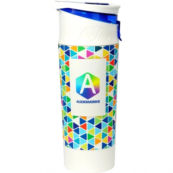 Blue - Full Color Stash Promotional Tumbler - 22 oz.