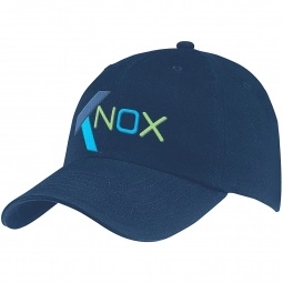 Navy Embroidered 6-Panel Unstructured Cotton Promotional Cap