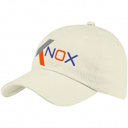 Bone Embroidered 6-Panel Unstructured Cotton Promotional Cap