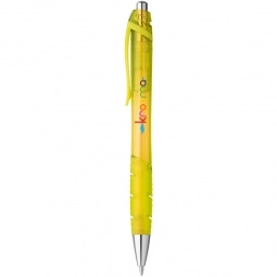Yellow - Translucent Rubber Grip Custom Pens