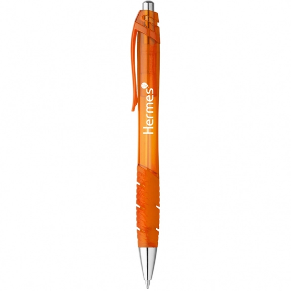 Orange - Translucent Rubber Grip Custom Pens