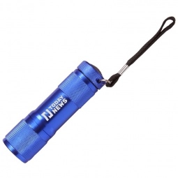 Blue - Custom Logo LED Pocket Flashlight