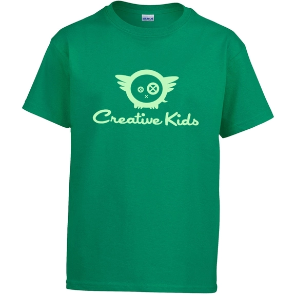 Kelly green Gildan Ultra Cotton Custom Youth T-Shirt - Colors