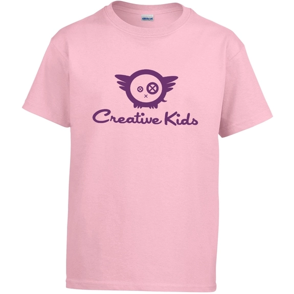 Light pink Gildan Ultra Cotton Custom Youth T-Shirt - Colors