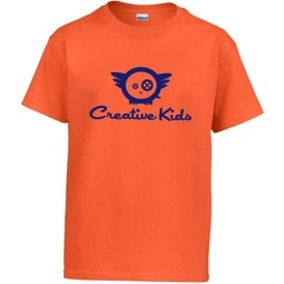Orange Gildan Ultra Cotton Custom Youth T-Shirt - Colors