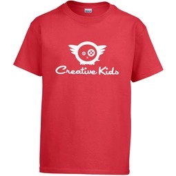 Red Gildan Ultra Cotton Custom Youth T-Shirt - Colors