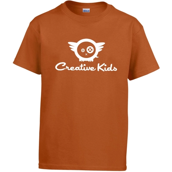 Texas Orange Gildan Ultra Cotton Custom Youth T-Shirt - Colors