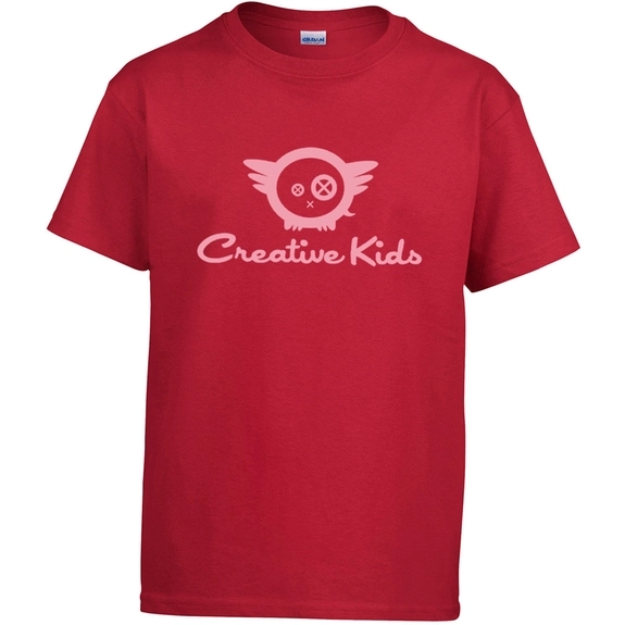 Cherry red Gildan Ultra Cotton Custom Youth T-Shirt - Colors