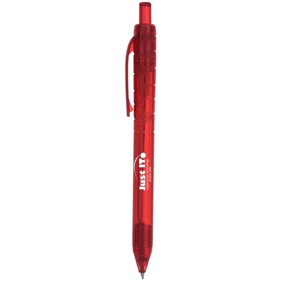 Translucent Red Oasis Bottle-Inspired RPET Promotional Pens