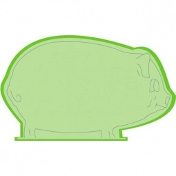 Translucent Lime Green Press n' Stick Custom Calendar - Pig