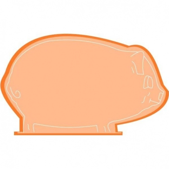 Translucent Orange Press n' Stick Custom Calendar - Pig