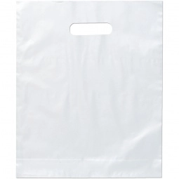 Clear Die Cut Handle Frosted Promotional Plastic Bag