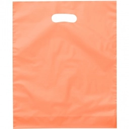 Tangerine Die Cut Handle Frosted Promotional Plastic Bag