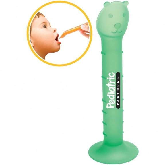 Translucent Green Children's Promotional Medicine Spoon