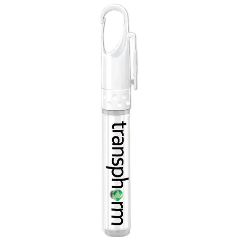 White Full Color Pen Sprayer Promotional Hand Sanitizer 0.33 oz