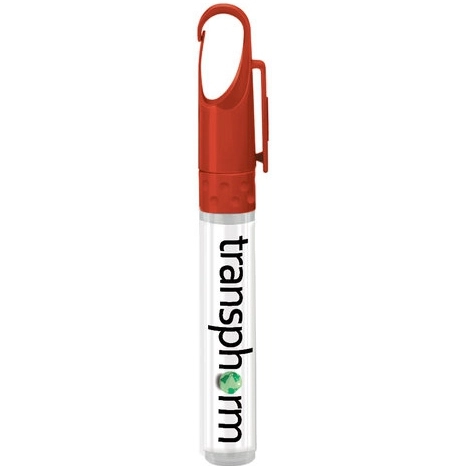 Red Full Color Pen Sprayer Promotional Hand Sanitizer 0.33 oz