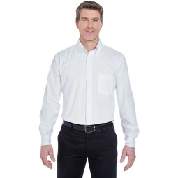 White UltraClub Whisper Twill Custom Shirt - Men's