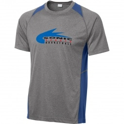 Sport-Tek Heather Colorblock Contender Logo T-Shirt