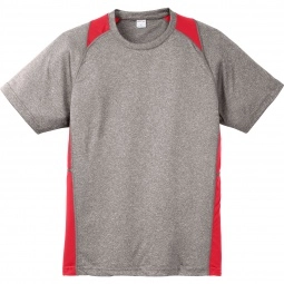 True Red Sport-Tek Heather Colorblock Contender Logo T-Shirt