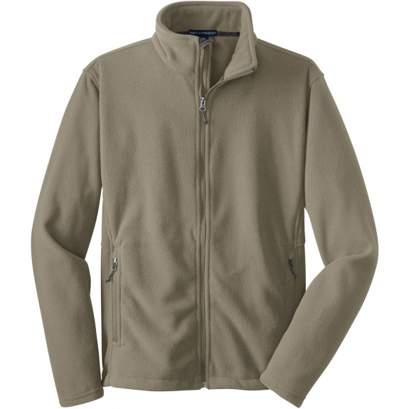 Brown Taupe Port Authority Value Fleece Custom Jacket - Men's