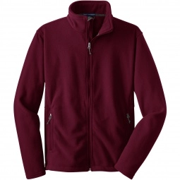 Maroon Port Authority Value Fleece Custom Jacket - Men's