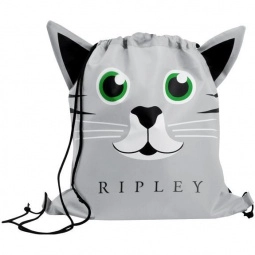 Paws & Claws Promotional Drawstring Backpack - Kitten