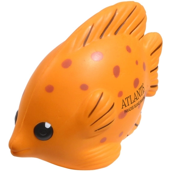 Orange/Pink Tropical Fish Custom Stress Balls