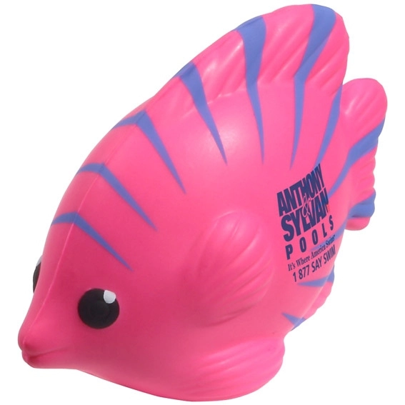 Pink/Blue Tropical Fish Custom Stress Balls