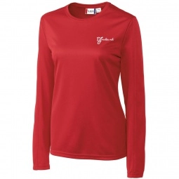 Red Clique Ice Tee Long Sleeve Performance Custom T-Shirts - Women's